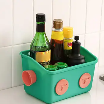 Красочная подвесная корзина Подвесная корзина для растений Настенные подвесные корзины Милый робот-игрушечный органайзер для хранения в ванной для дома